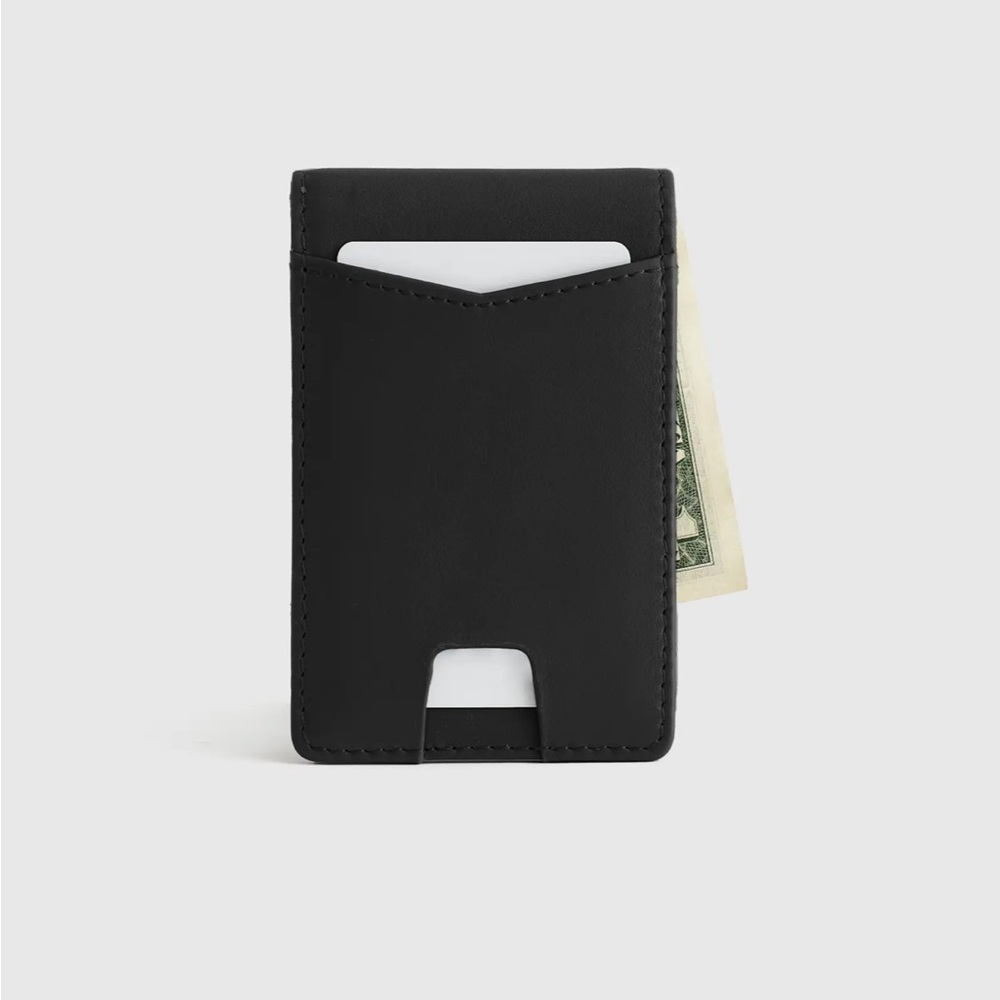 Sleek Black Card Holder Wallet